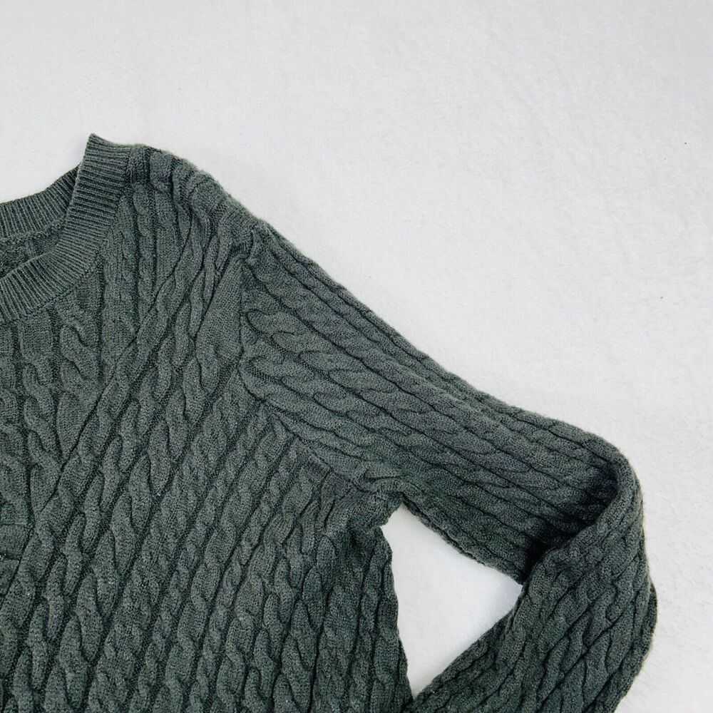 Evolution Cable Knit Sweater Size Large Asymmetri… - image 5